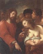 Giuseppe Nuvolone Christ and the woman taken in adultery oil painting artist